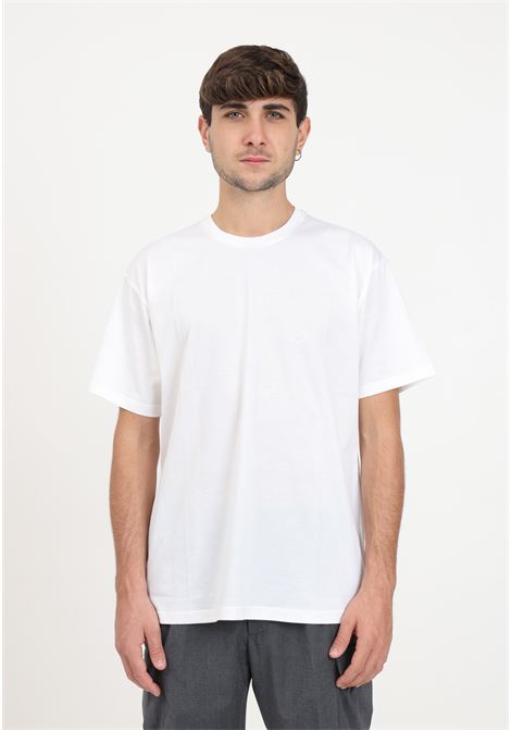 T-shirt bianca con ricamo da uomo GOLDEN CRAFT | GC1TFW23247137A001